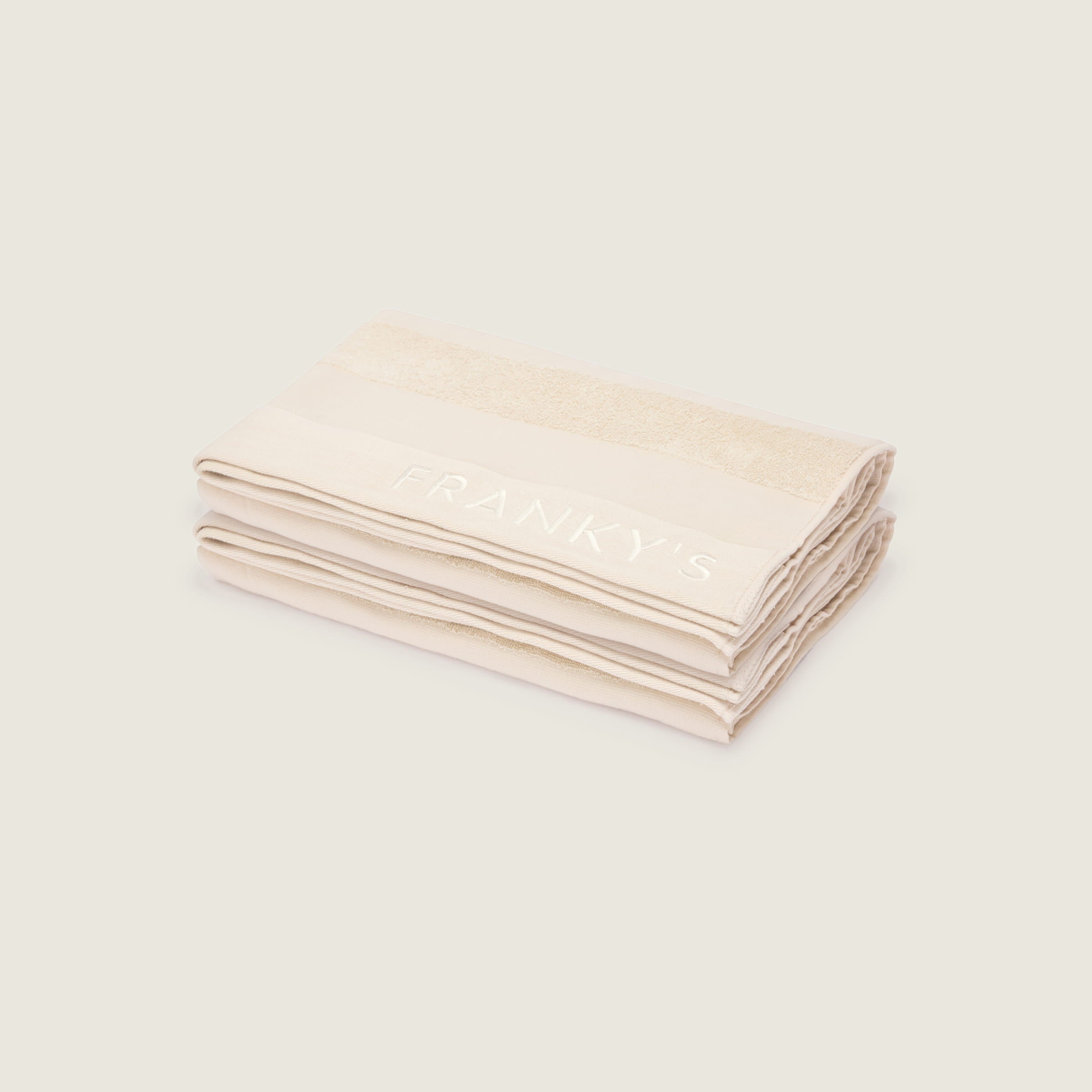 Linea Bath Towel (Pack of 2) - Beige - Buy Bath Towels Online at FRANKY'S