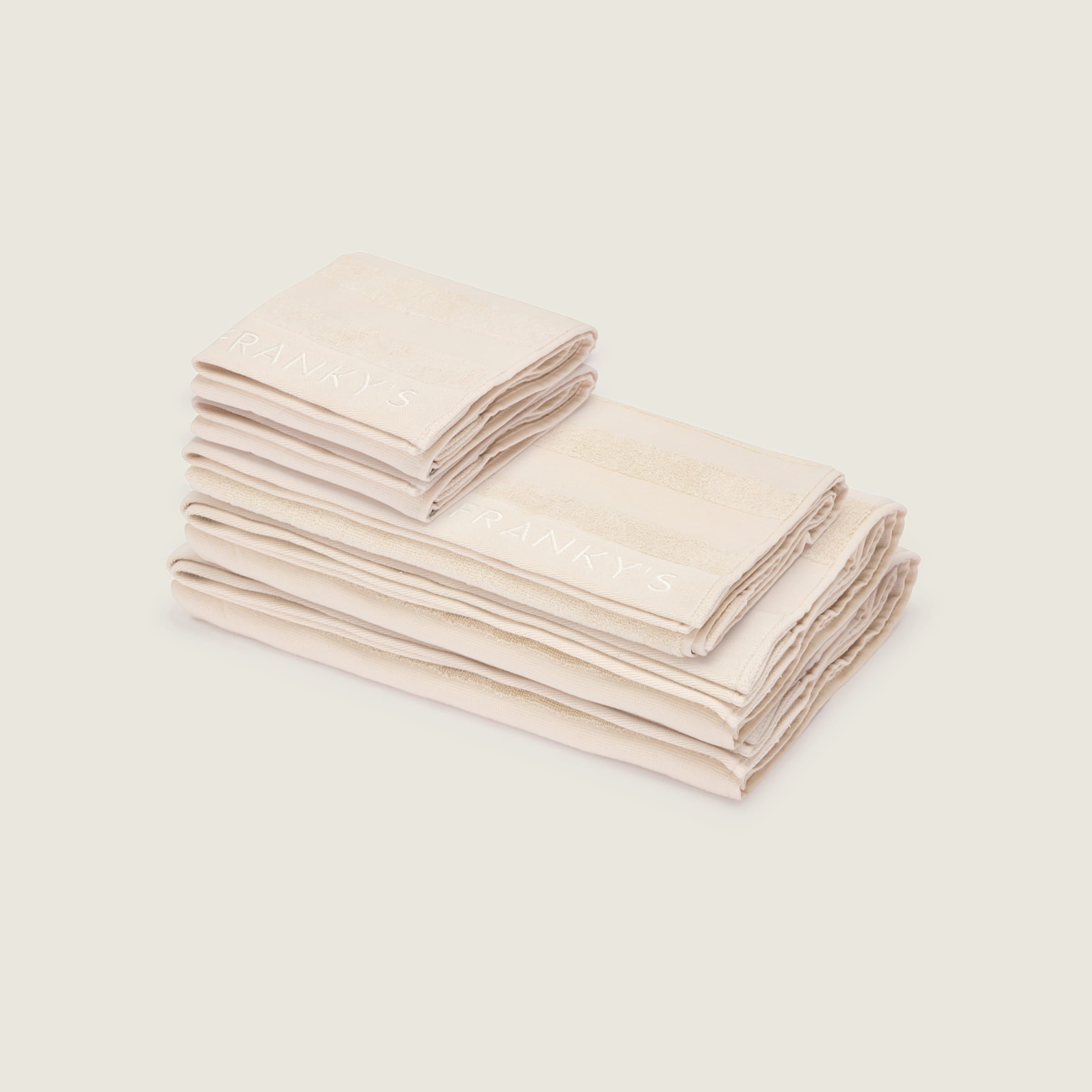 Linea Bath Towel Set (Pack of 5) - Beige - Buy Bath Towels Online at FRANKY'S