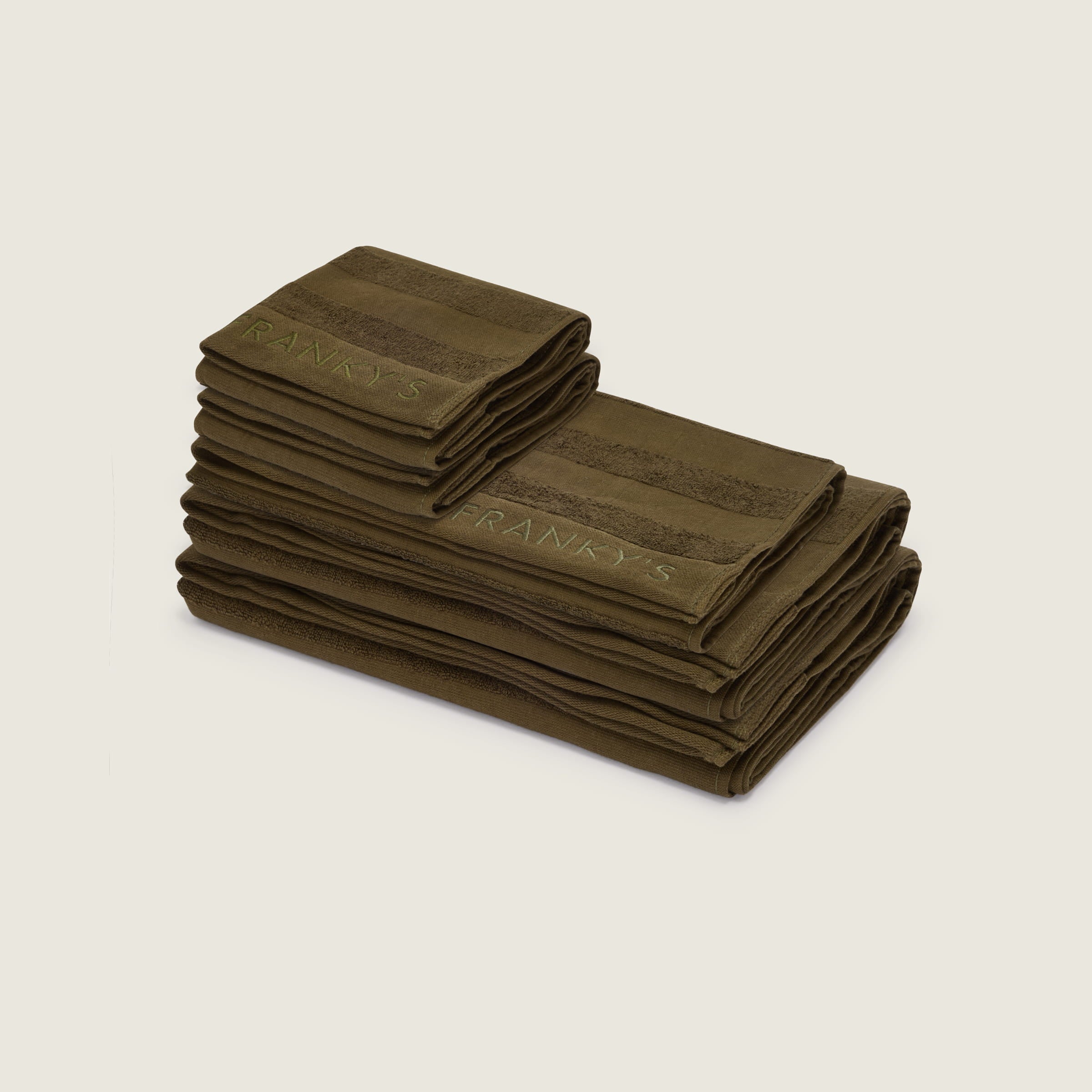Linea Bath Towel Set (Pack of 5) - Olive - Buy Bath Towels Online at FRANKY'S
