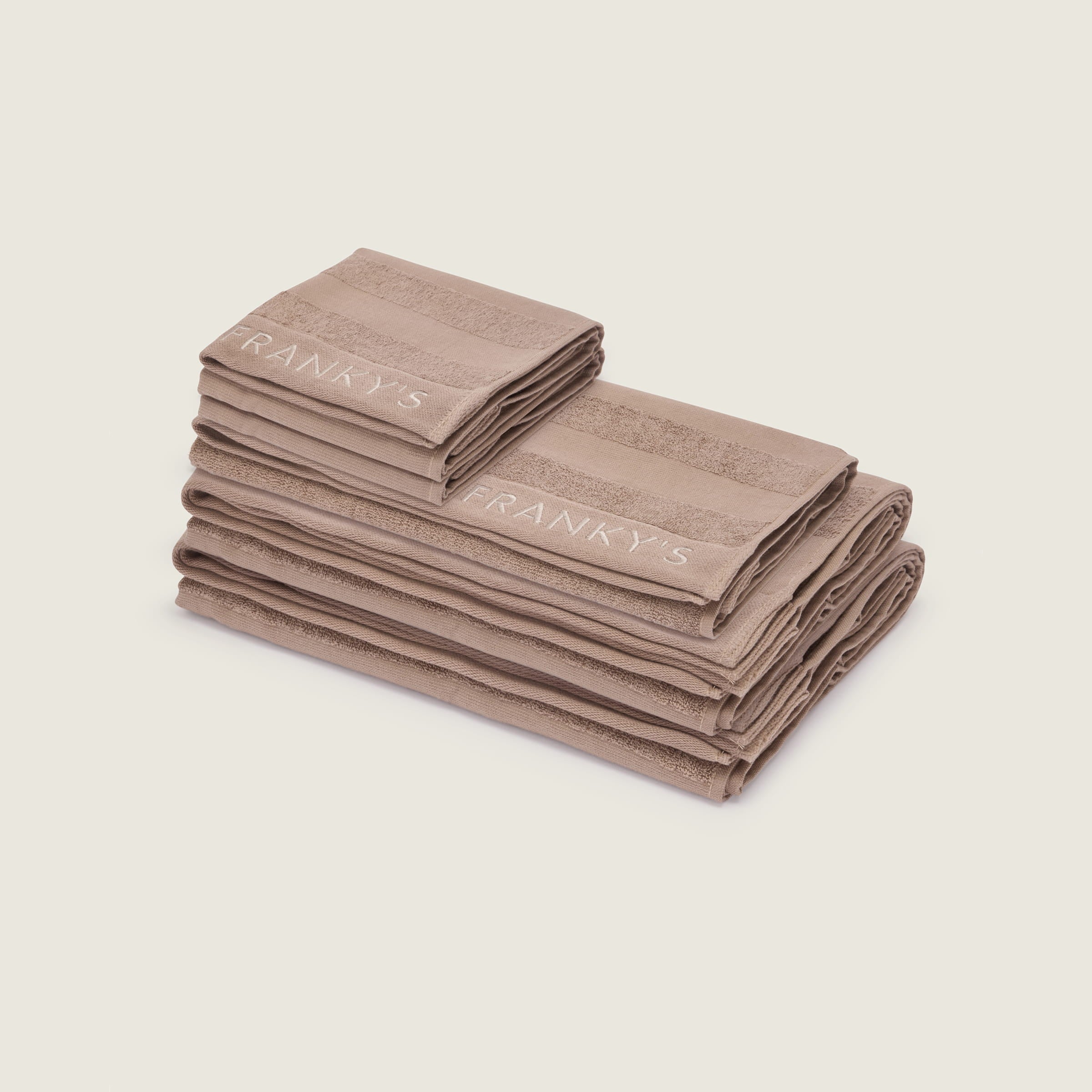 Linea Bath Towel Set (Pack of 5) - Taupe - Buy Bath Towels Online at FRANKY'S