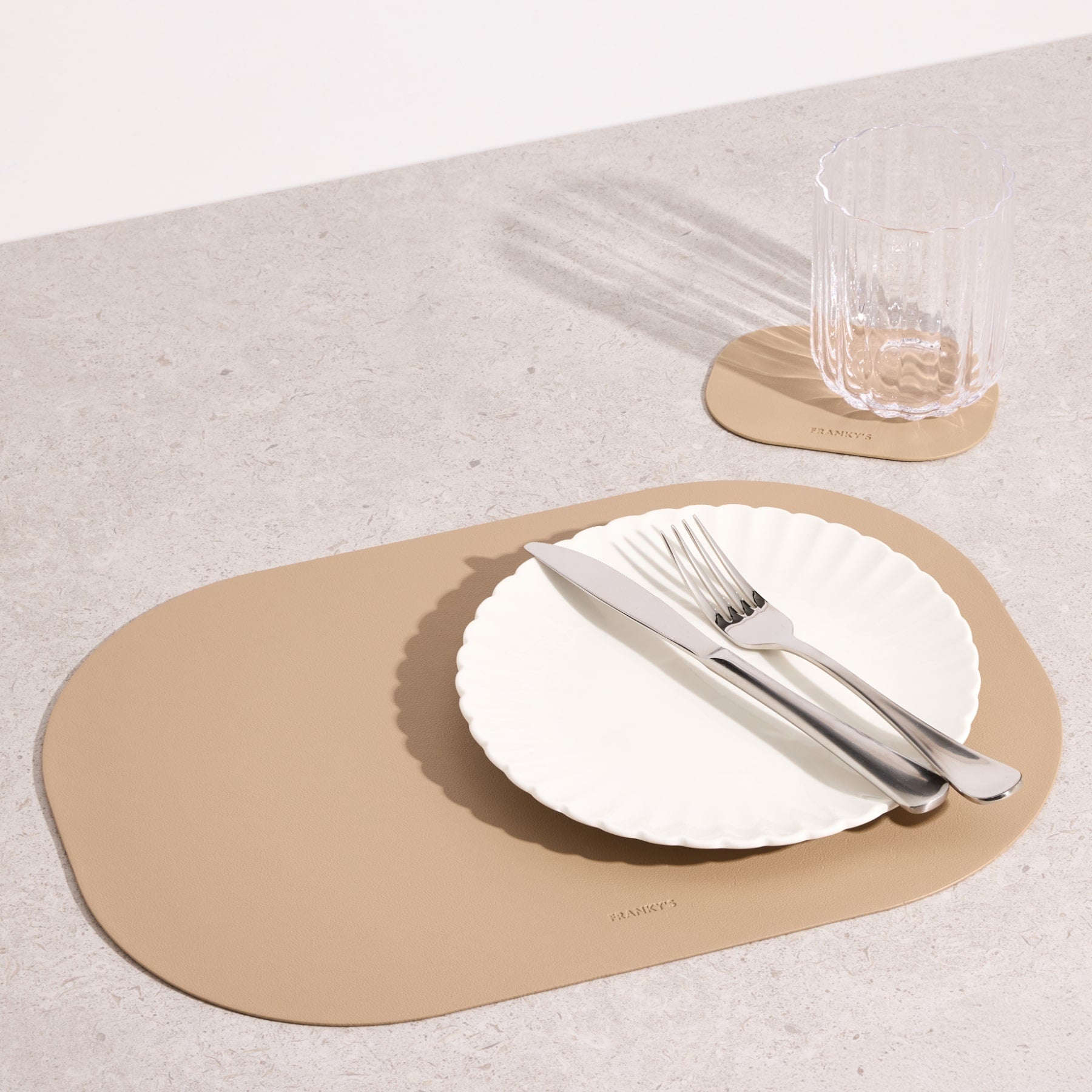 Lorient Placemat in Nude - Buy Placemats Online at FRANKY'S