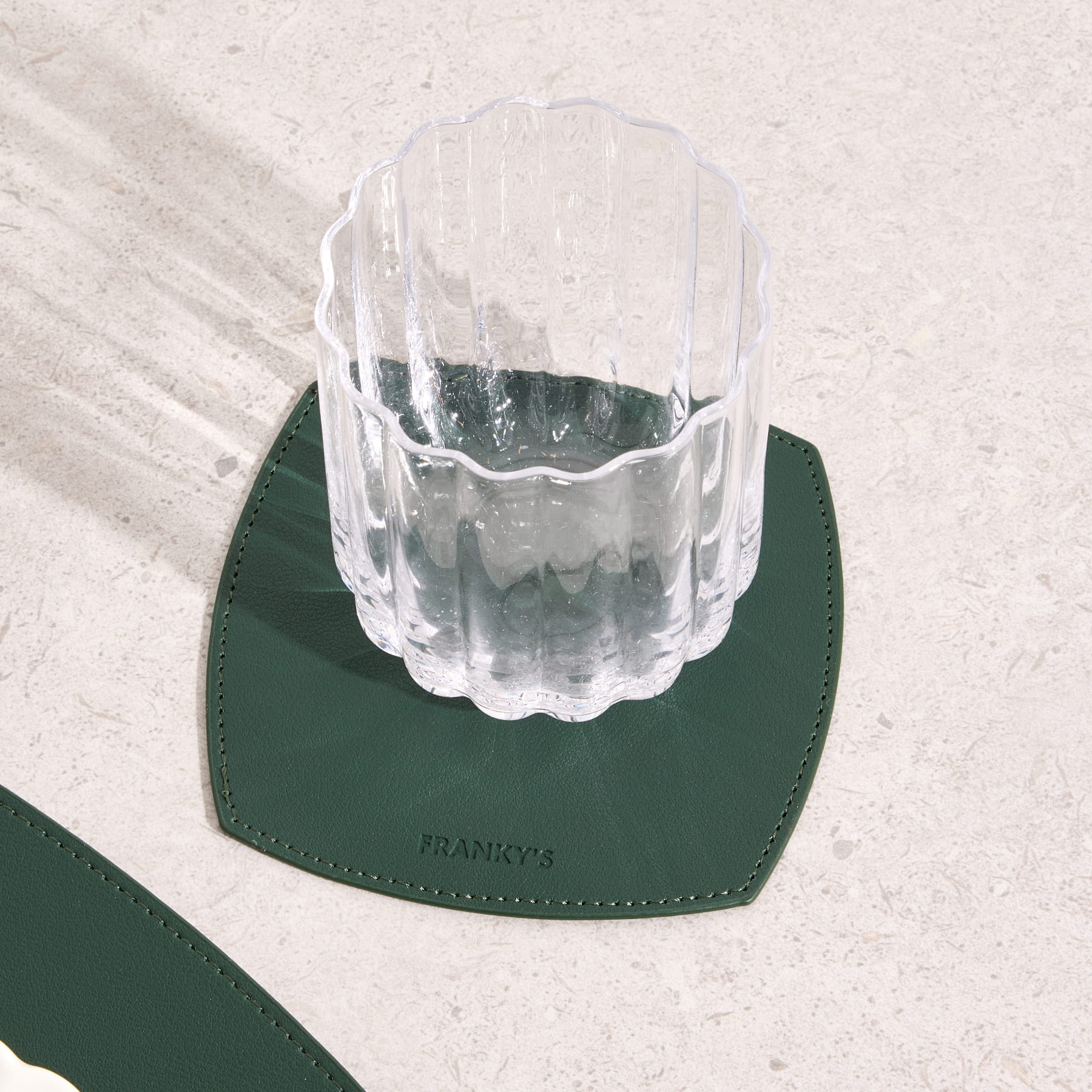 Milan Coaster Dark Green - Buy Coasters Online at FRANKY'S