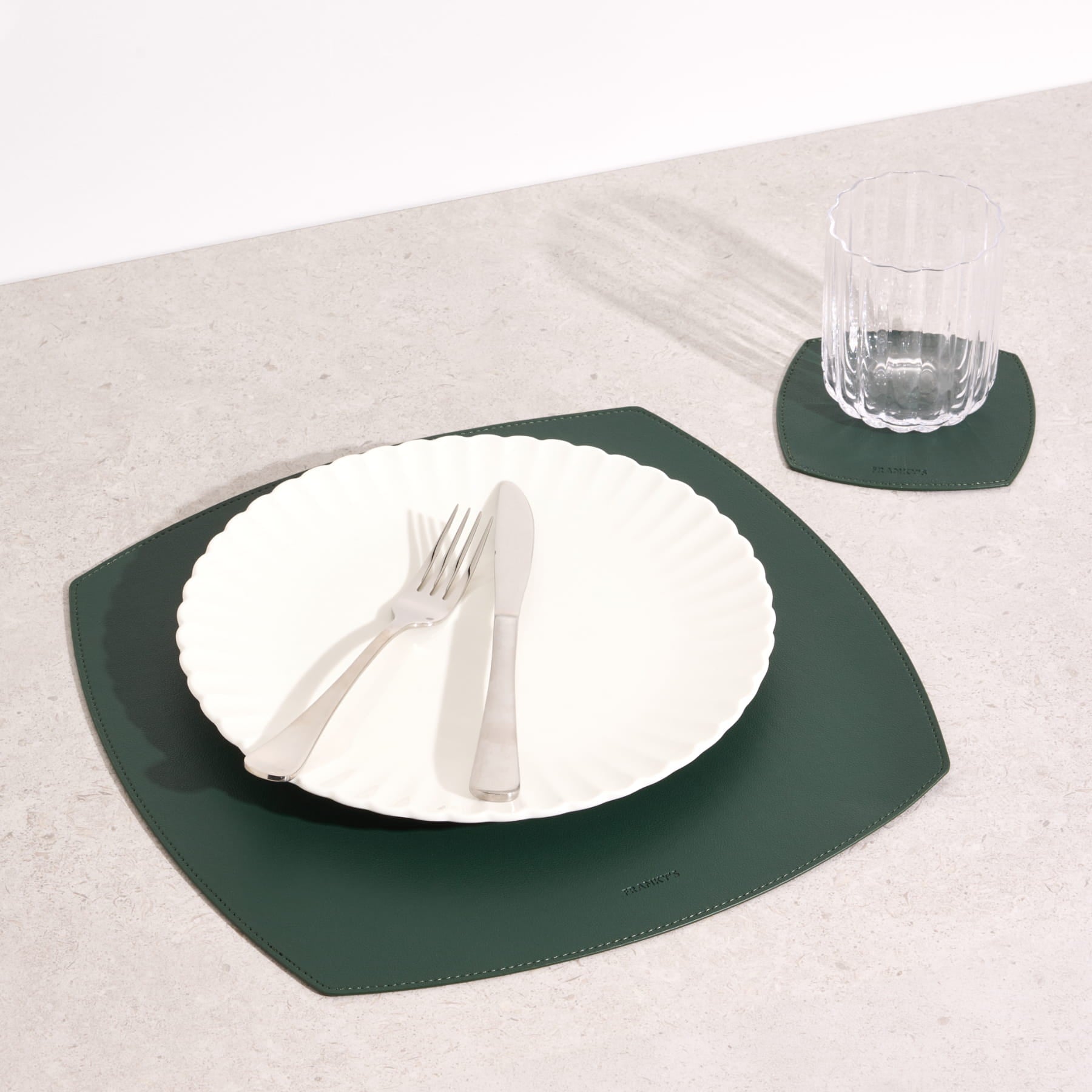 Milan Placemat Dark Green - Buy Placemats Online at FRANKY'S
