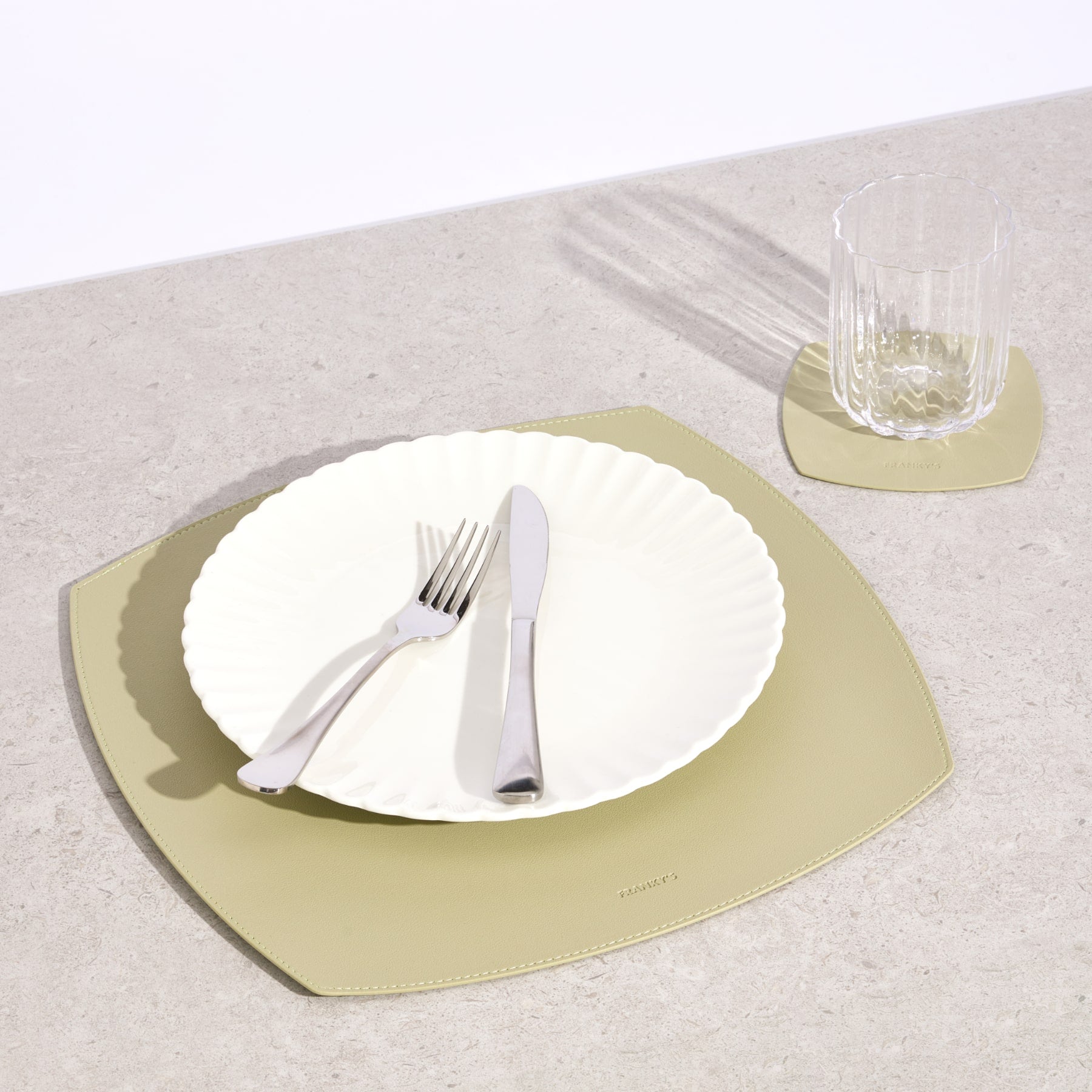 Milan Placemat in Sage Green - Buy Placemats Online at FRANKY'S