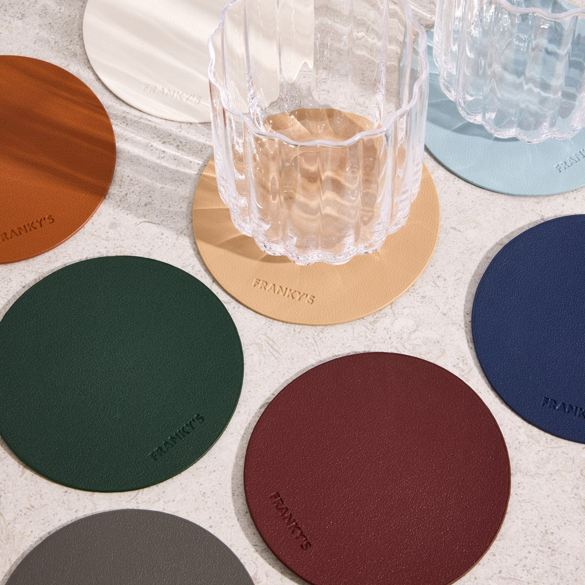 Peru Round Coaster | Wipe-Clean, 15 Colours | FRANKY'S