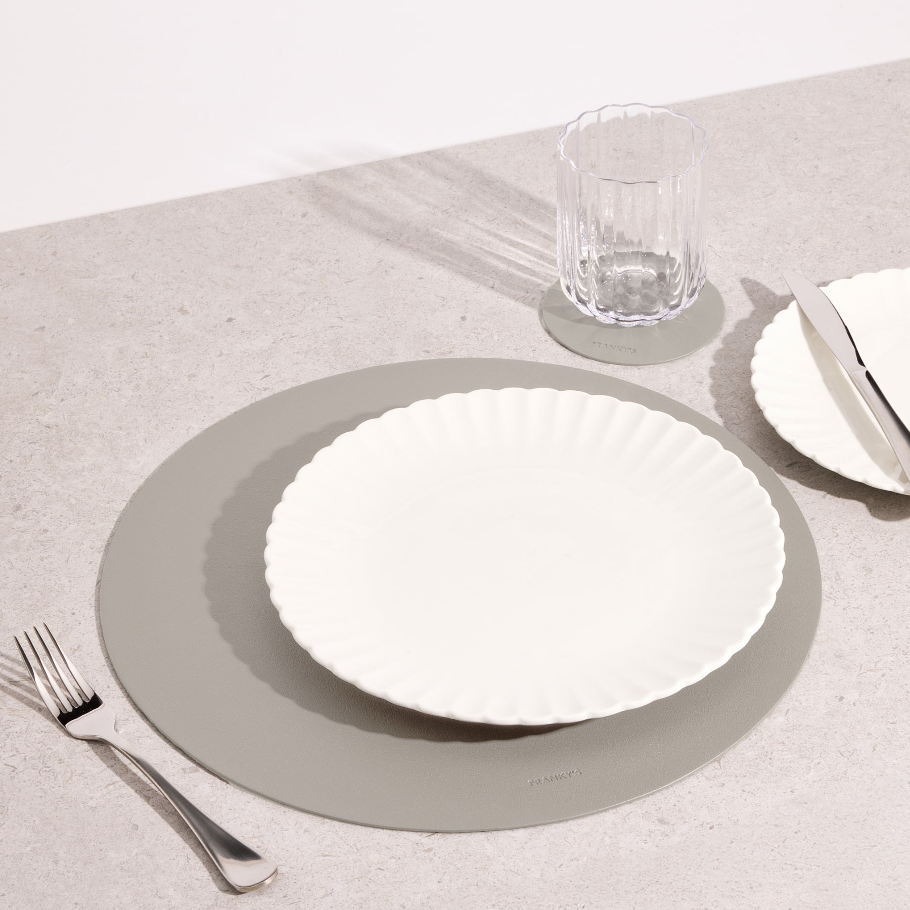 Peru Placemat Pearl Grey - Buy Placemats Online at FRANKY'S