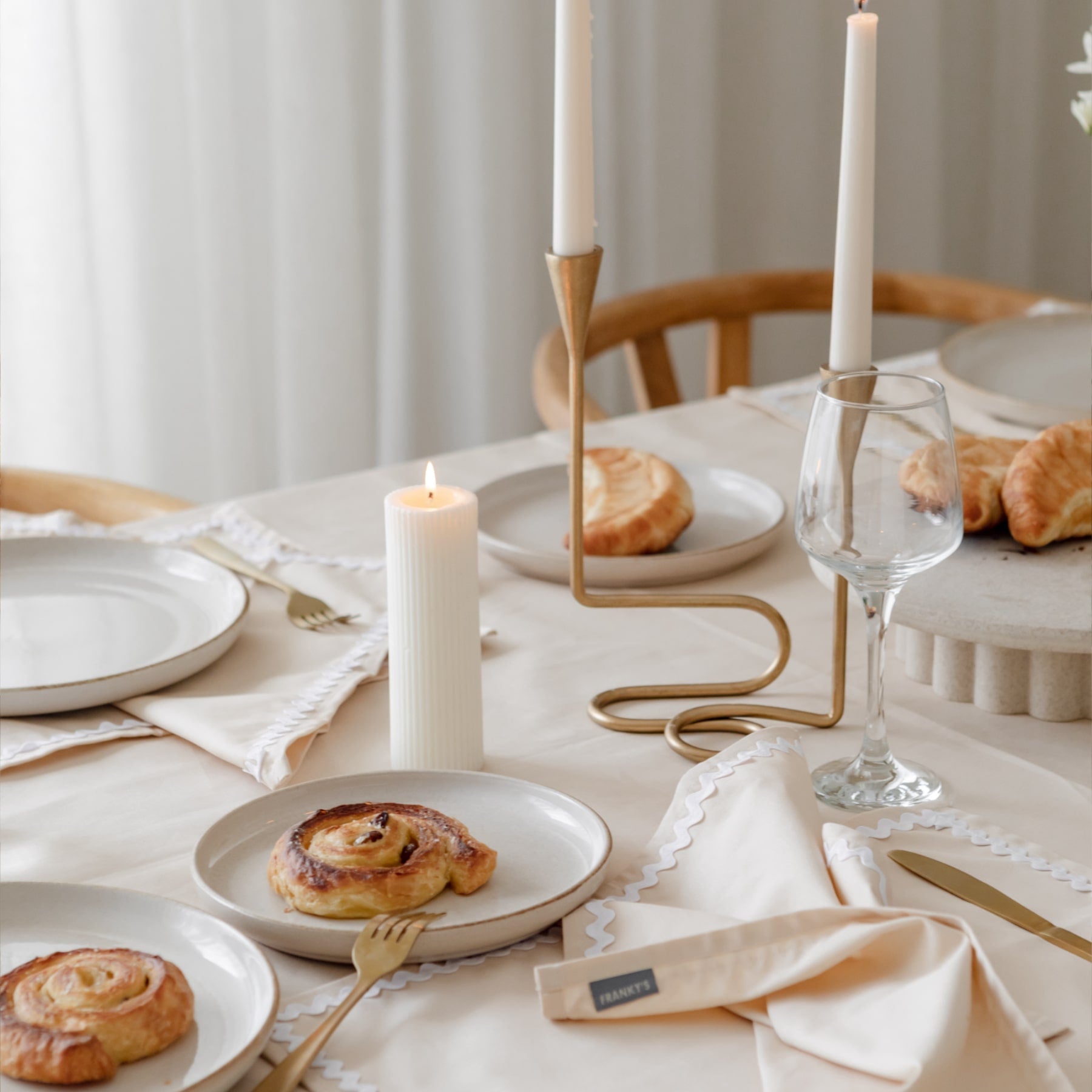 Portsea Linen Set - Beige - Buy Table Linen Sets Online at FRANKY'S