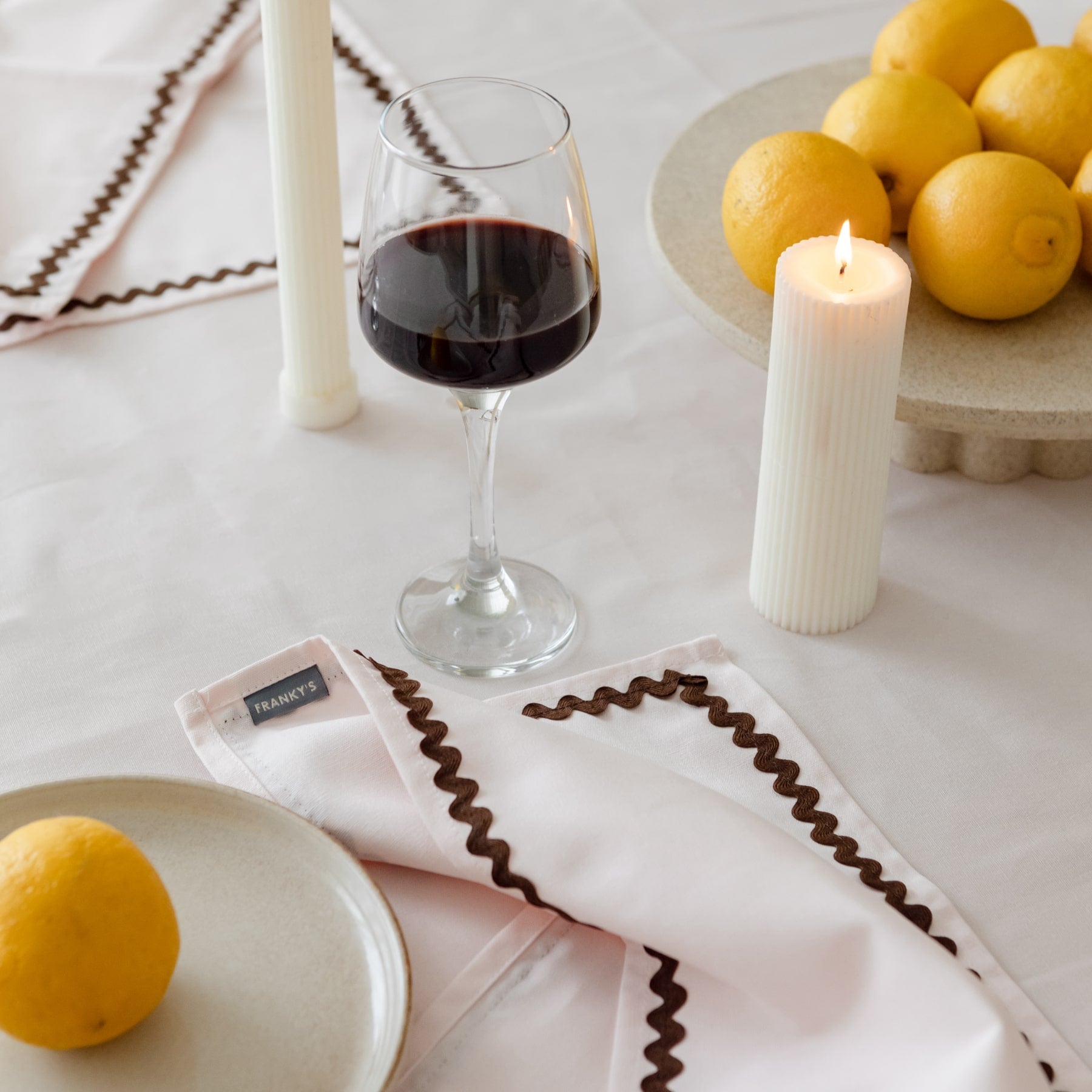 Portsea Linen Set - Brown - Buy Table Linen Sets Online at FRANKY'S