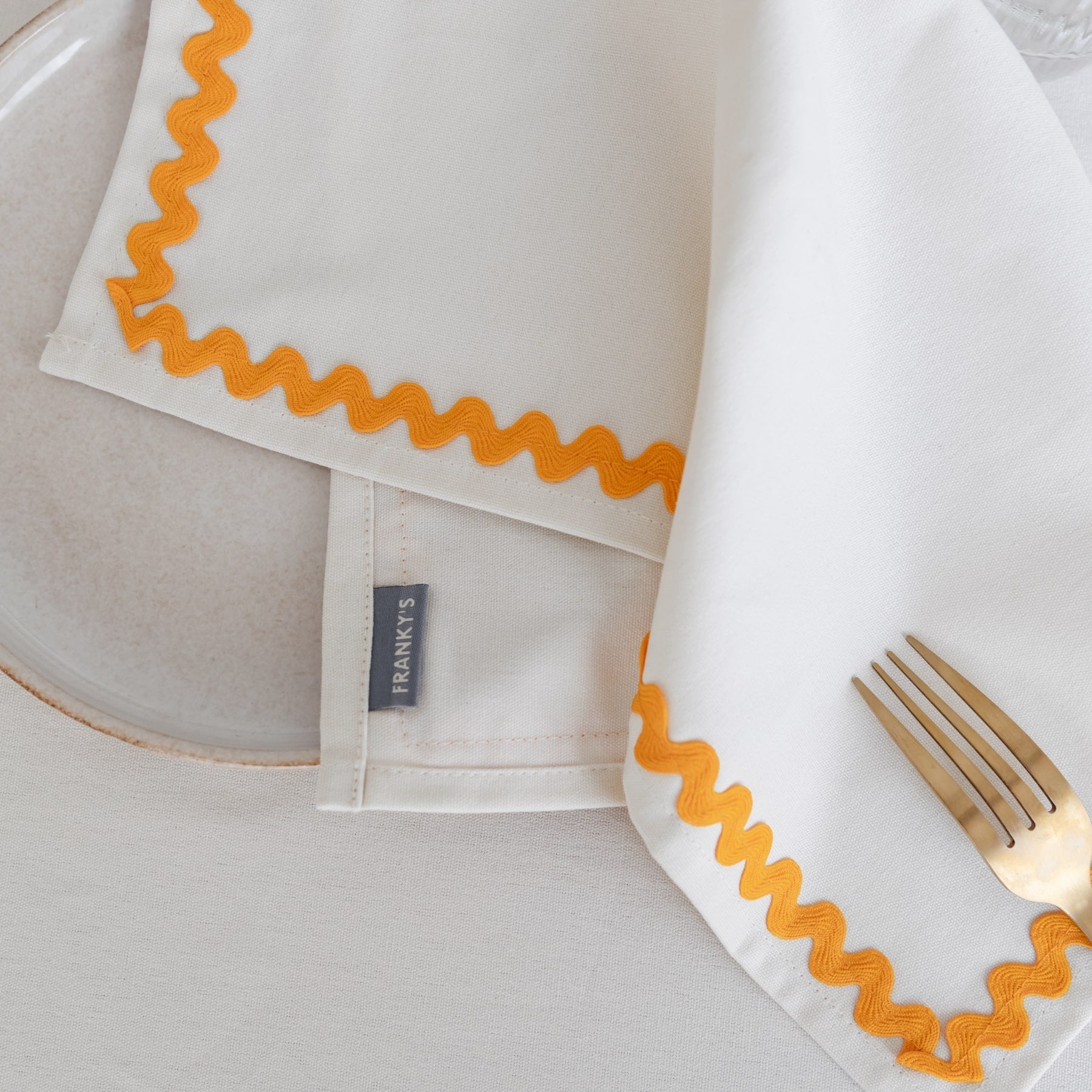 Portsea Linen Set - Yellow - Buy Table Linen Sets Online at FRANKY'S