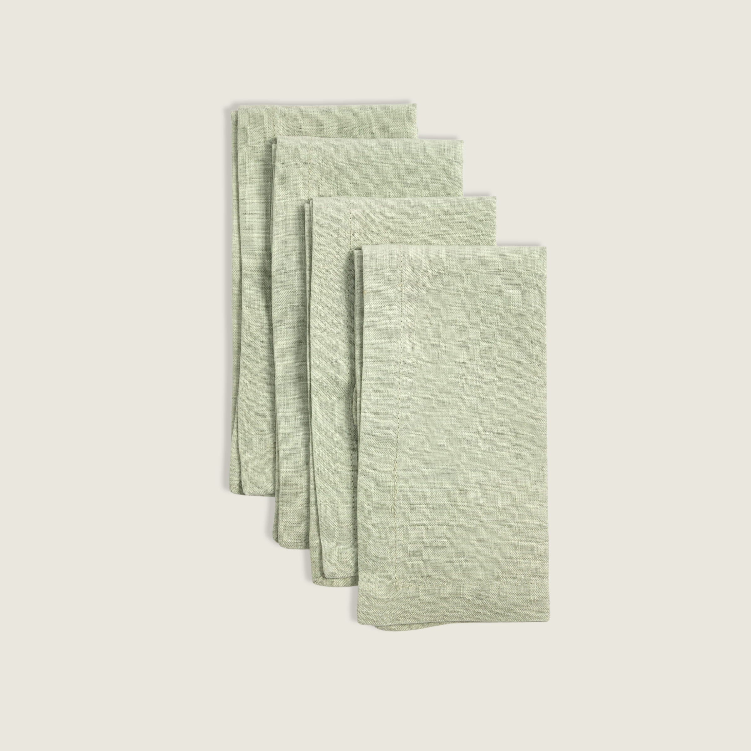 Prado Linen Napkins (Set of 4) Sage Green - Buy Napkins Online at FRANKY'S