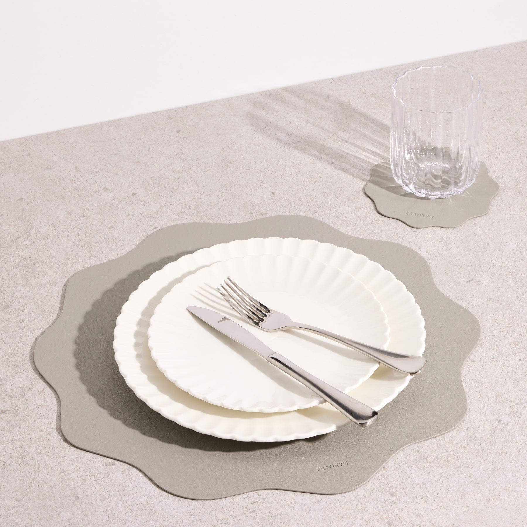 Seville Pearl Grey Placemat - Buy Placemats Online at FRANKY'S