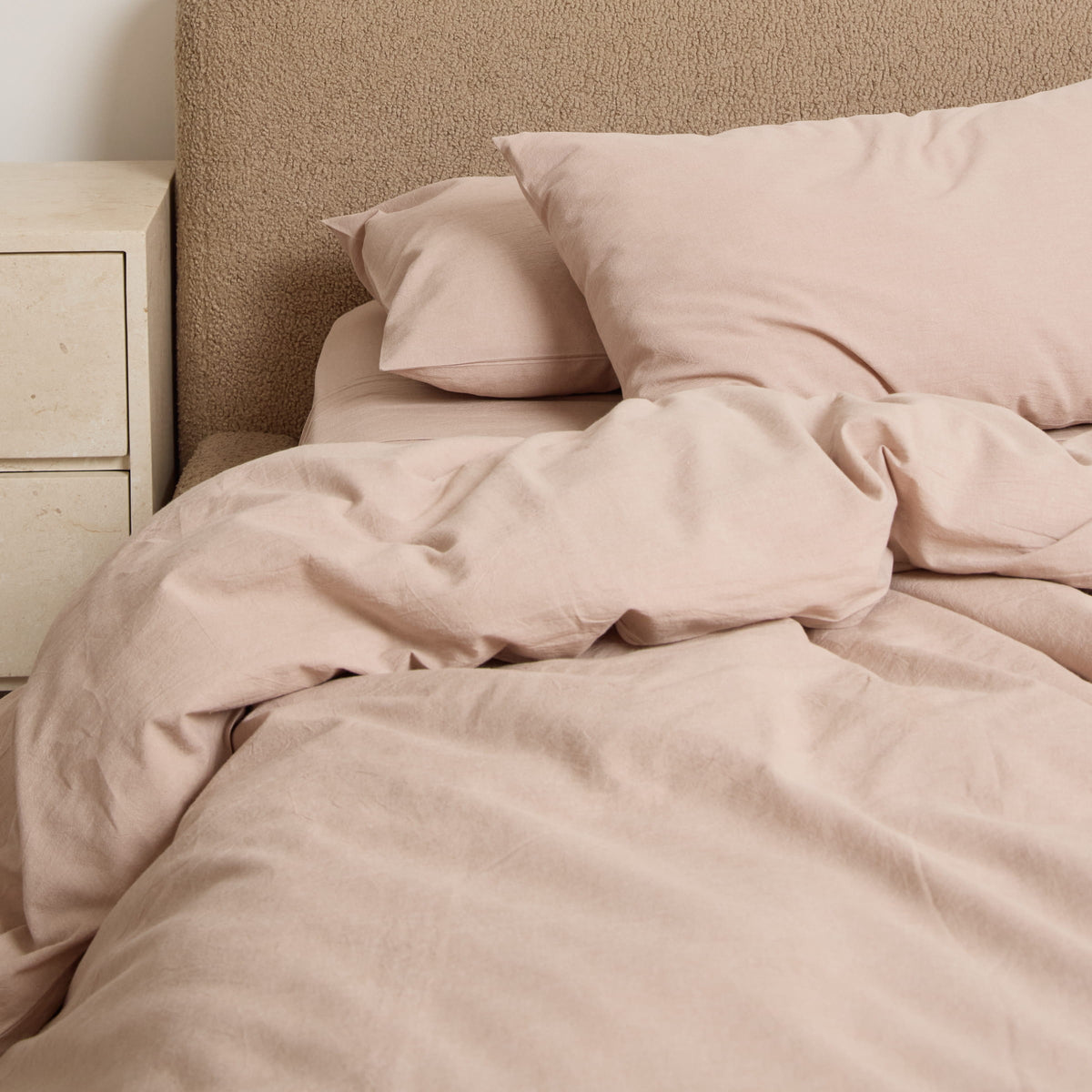FRANKY'S Zurich Quilt Cover in Oat, organic cotton