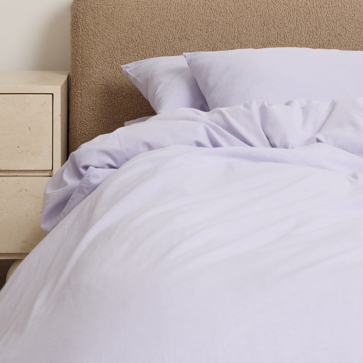 FRANKY'S Zurich Quilt Cover in Lilac, organic cotton