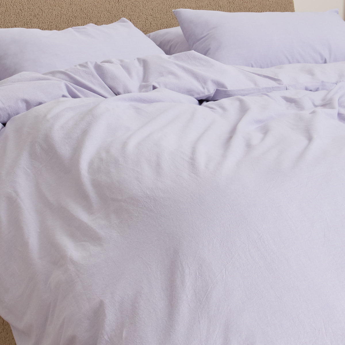 FRANKY'S Zurich Quilt Cover in Lilac, organic cotton