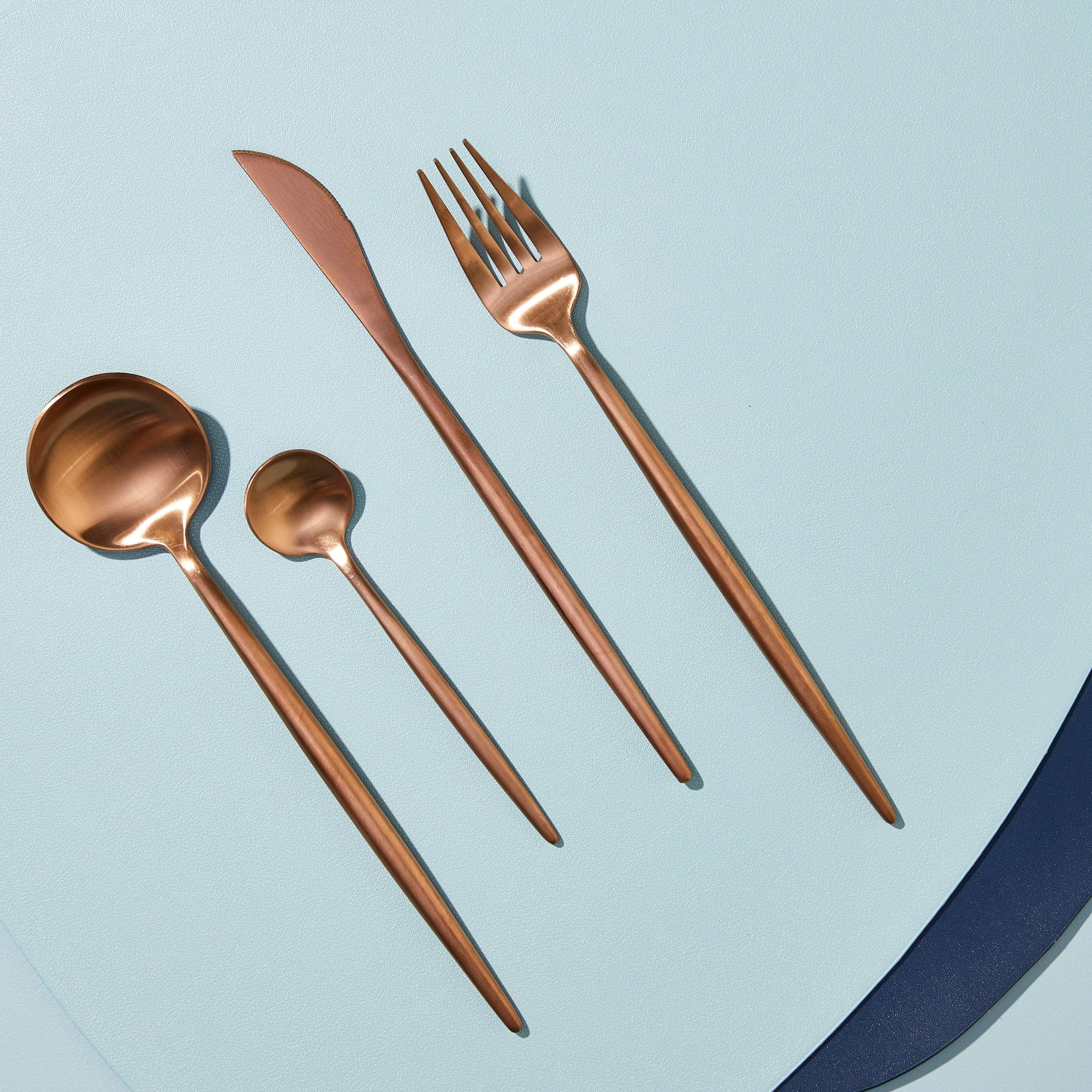 Peru Cutlery Set - Rose Gold - Buy Flatware Sets Online at FRANKY'S