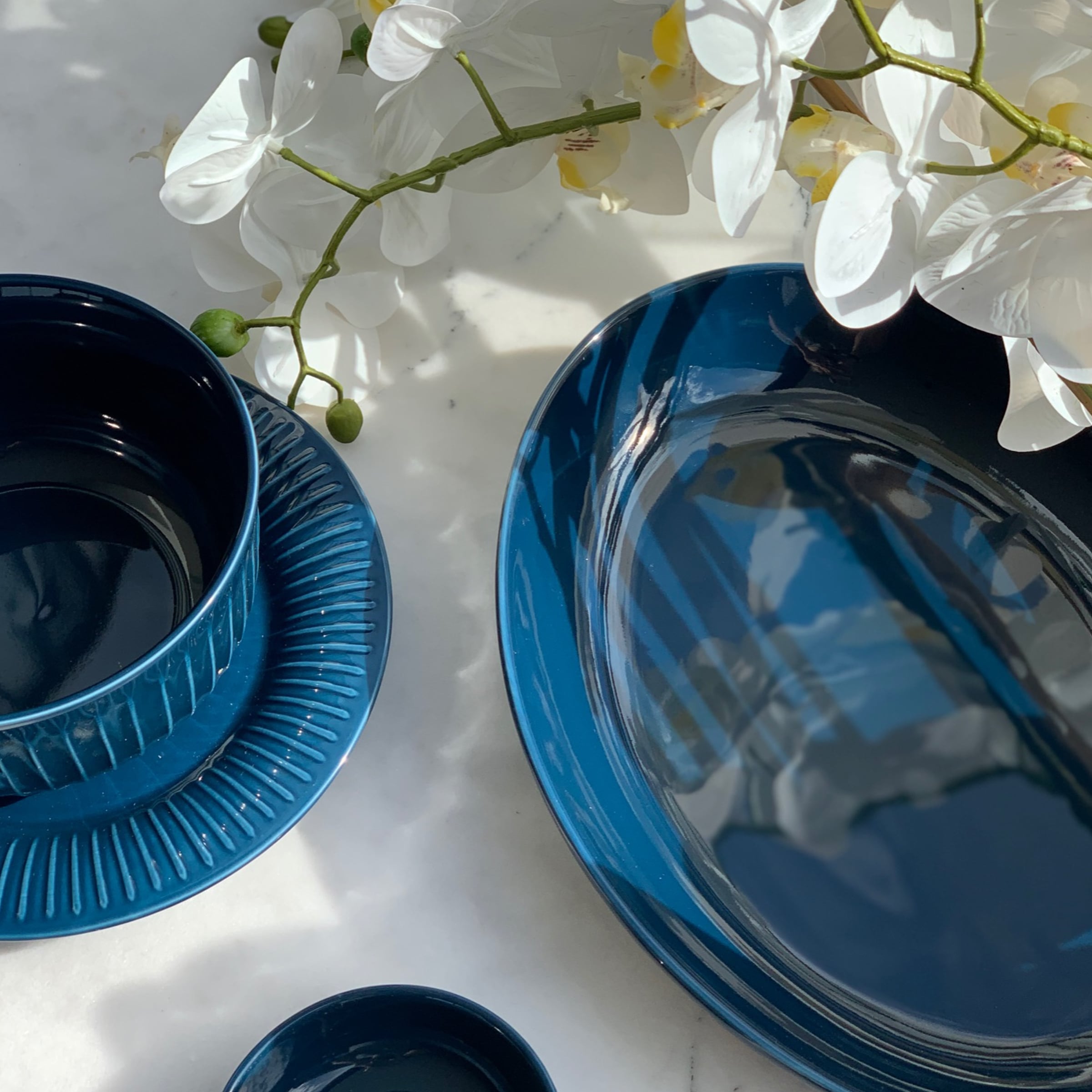 Sanda Serving Bowl - Blue - Buy Bowls Online at FRANKY'S