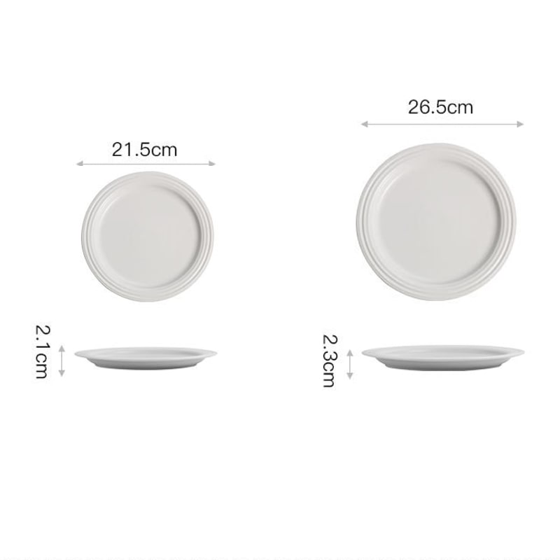Tribeca Plate - White - Buy Plates Online at FRANKY'S
